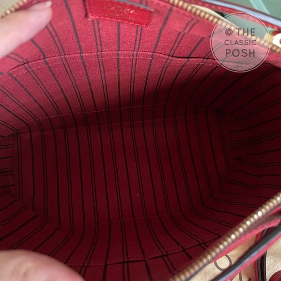 ❌SOLD❌ Louis Vuitton Bastille PM Empreinte Cerise Red Leather Tote Bag DU2184 - Picture 6 of 14